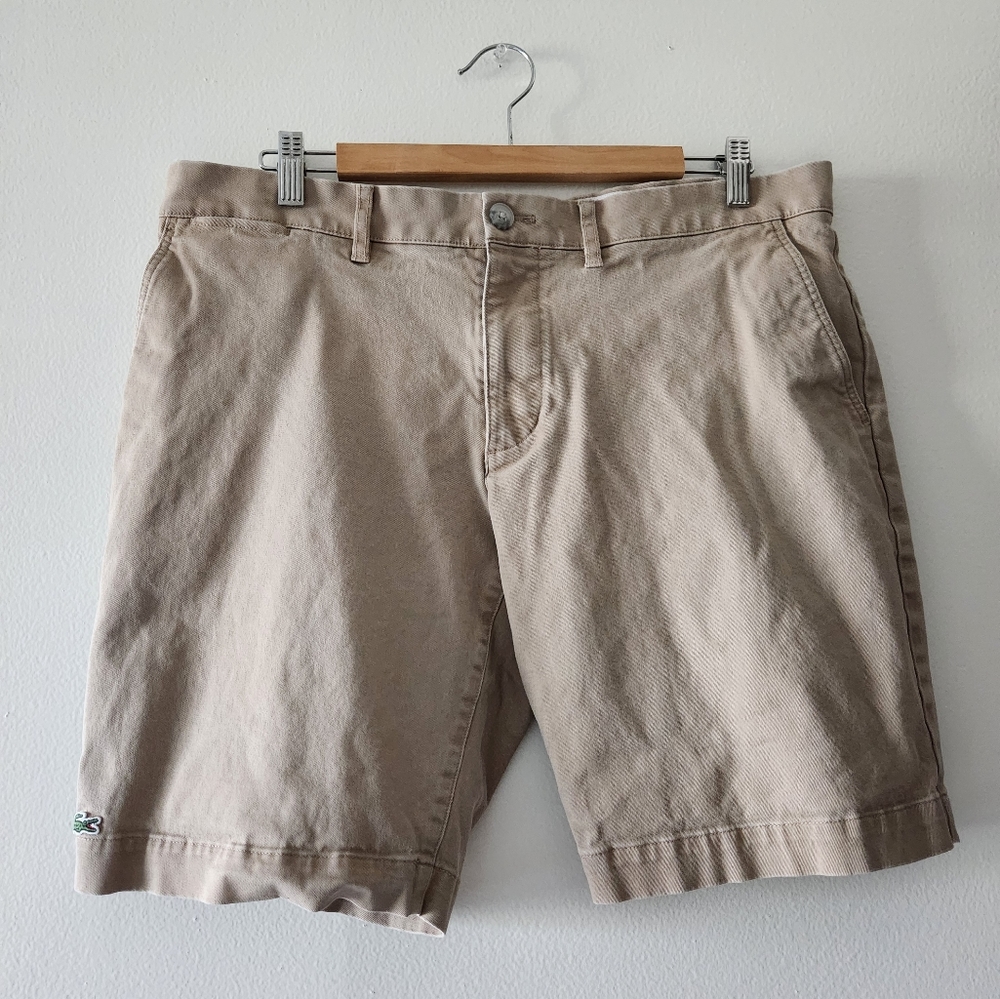Lacoste Beige Men's Cotton Shorts